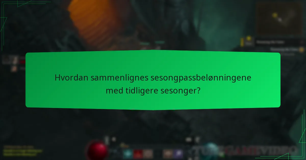 Hvordan sammenlignes sesongpassbelønningene med tidligere sesonger?